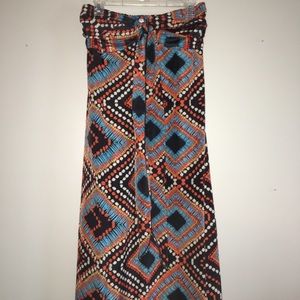 Tribal print maxi dress